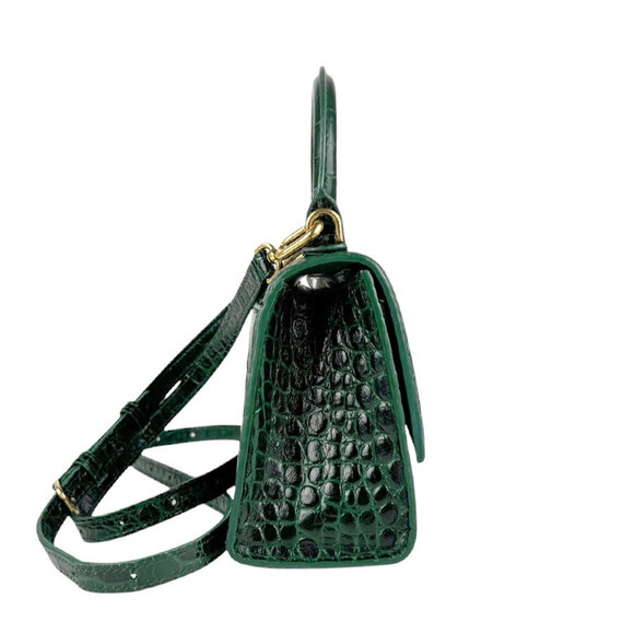 BALENCIAGA Green Leather Shoulder Bag - Picture 2 of 5